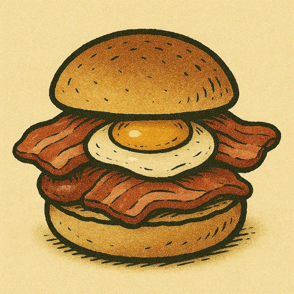 Sausage, Egg & Bacon Bap